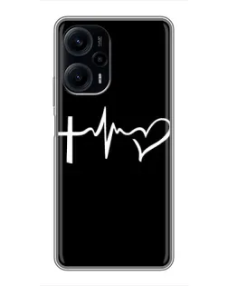Чехол для Xiaomi POCO F5 с картинкой «Пульс веры» Чехол для Xiaomi POCO F5 с картинкой «Пульс веры»