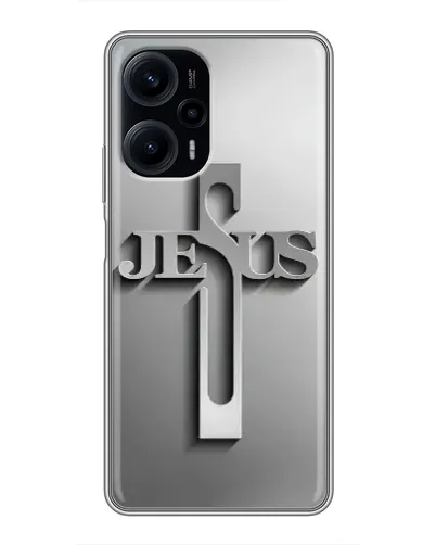 Чехол для Xiaomi POCO F5 с картинкой «Металлический крест Jesus» Чехол для Xiaomi POCO F5 с картинкой «Металлический крест Jesus»