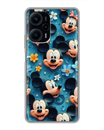 Чохол для Xiaomi POCO F5 з картинкою «Паттерн Міккі та Мінні»