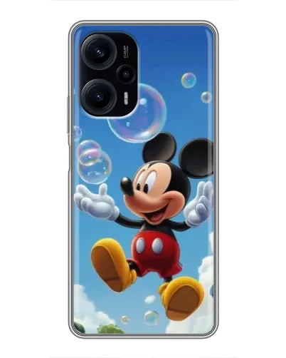Чохол для Xiaomi POCO F5 з картинкою «Mickey та мильні бульбашки»