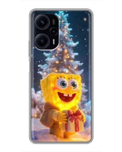 Чехол для Xiaomi POCO F5 с картинкой «Рождественский Спанч Боб» Чехол для Xiaomi POCO F5 с картинкой «Рождественский Спанч Боб»