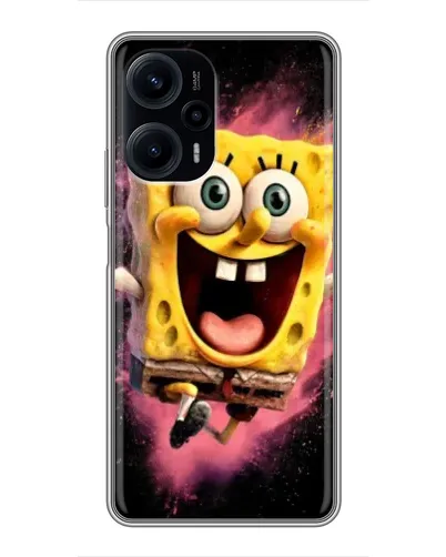 Чехол для Xiaomi POCO F5 с картинкой «Взрывной Спанч Боб» Чехол для Xiaomi POCO F5 с картинкой «Взрывной Спанч Боб»