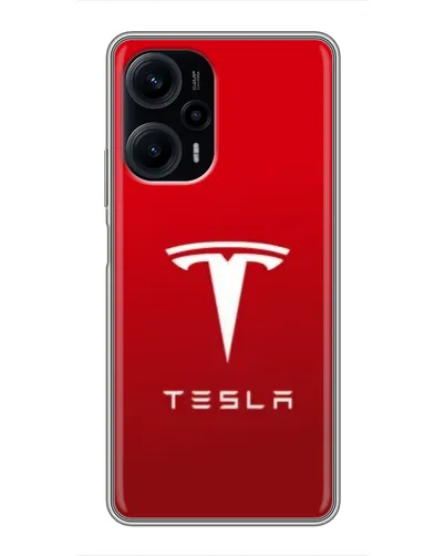 Чехол для Xiaomi POCO F5 с картинкой «Tesla Red Classic»