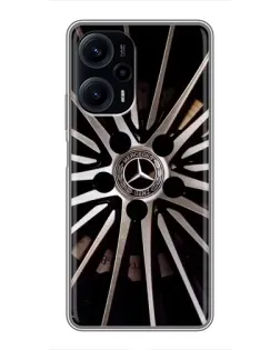 Чехол для Xiaomi POCO F5 с картинкой «Диск Mercedes»