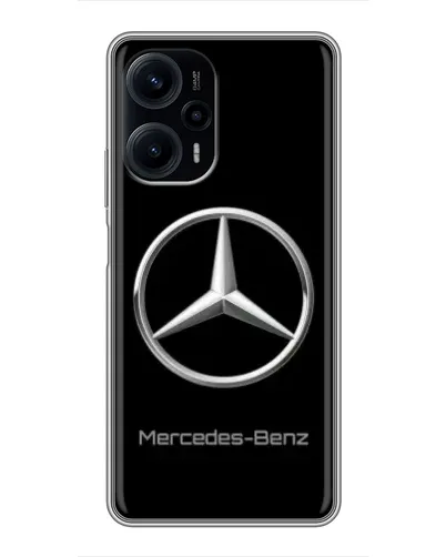 Чехол для Xiaomi POCO F5 с картинкой «Mercedes Silver Logo»