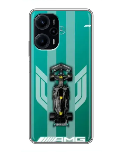 Чехол для Xiaomi POCO F5 с картинкой «Mercedes AMG Petronas»