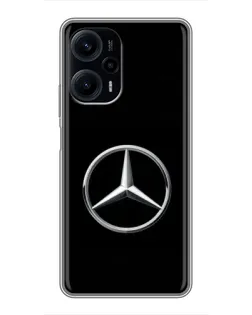 Чехол для Xiaomi POCO F5 с картинкой «Mercedes классический лого»