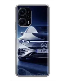 Чехол для Xiaomi POCO F5 с картинкой «Mercedes EQ — будущее»