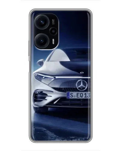 Чехол для Xiaomi POCO F5 с картинкой «Mercedes EQ — будущее»