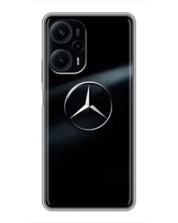 Чехол для Xiaomi POCO F5 с картинкой «Mercedes на металле» Чехол для Xiaomi POCO F5 с картинкой «Mercedes на металле»