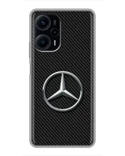 Чехол для Xiaomi POCO F5 с картинкой «Карбоновый Mercedes стиль» Чехол для Xiaomi POCO F5 с картинкой «Карбоновый Mercedes стиль»