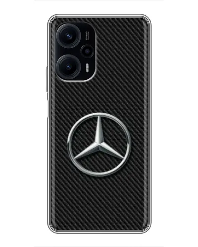Чехол для Xiaomi POCO F5 с картинкой «Карбоновый Mercedes стиль» Чехол для Xiaomi POCO F5 с картинкой «Карбоновый Mercedes стиль»