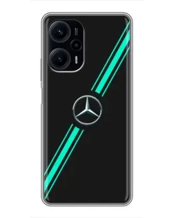 Чехол для Xiaomi POCO F5 с картинкой «Спортивные линии Mercedes» Чехол для Xiaomi POCO F5 с картинкой «Спортивные линии Mercedes»