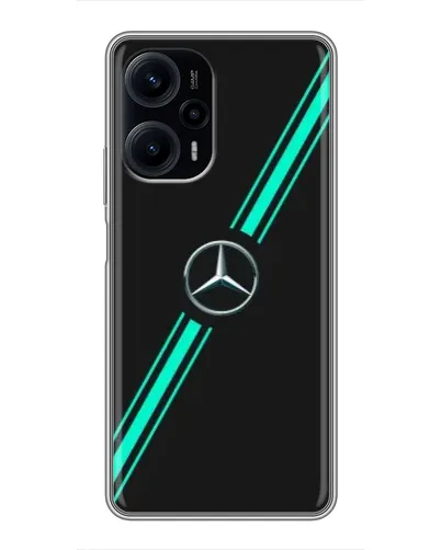 Чехол для Xiaomi POCO F5 с картинкой «Спортивные линии Mercedes» Чехол для Xiaomi POCO F5 с картинкой «Спортивные линии Mercedes»