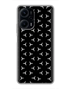 Чехол для Xiaomi POCO F5 с картинкой «Mercedes паттерн звезд» Чехол для Xiaomi POCO F5 с картинкой «Mercedes паттерн звезд»