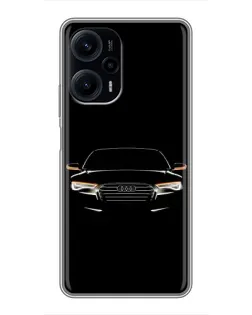 Чехол для Xiaomi POCO F5 с картинкой «Audi — ночной контур»