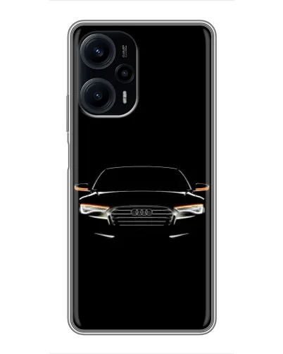 Чехол для Xiaomi POCO F5 с картинкой «Audi — ночной контур»