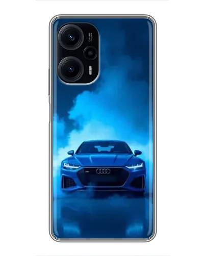 Чехол для Xiaomi POCO F5 с картинкой «Audi — голубая энергия»