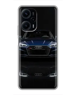 Чехол для Xiaomi POCO F5 с картинкой «Audi — ночное отражение»