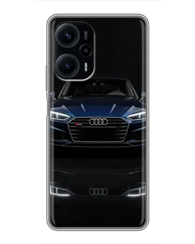 Чехол для Xiaomi POCO F5 с картинкой «Audi — ночное отражение»