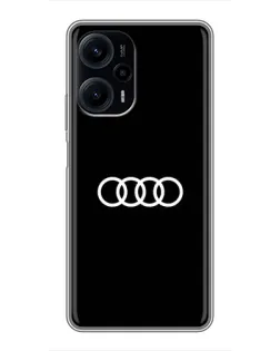 Чехол для Xiaomi POCO F5 с картинкой «Audi White Logo»