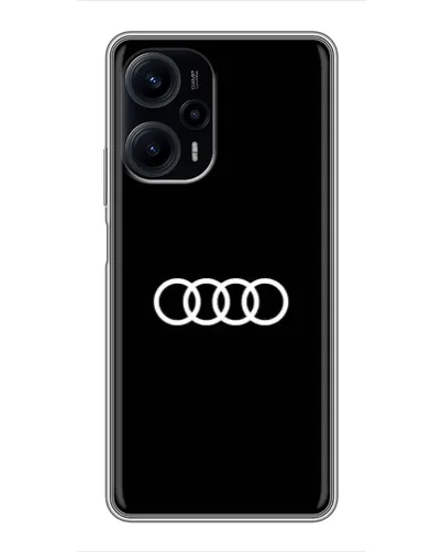 Чехол для Xiaomi POCO F5 с картинкой «Audi White Logo»