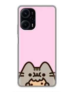 Чохол для Xiaomi POCO F5 з картинкою «Pusheen та печиво» Чохол для Xiaomi POCO F5 з картинкою «Pusheen та печиво»
