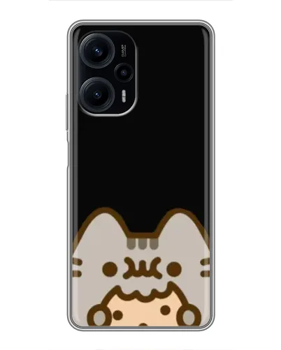 Чехол для Xiaomi POCO F5 с картинкой «Пушин на черном»