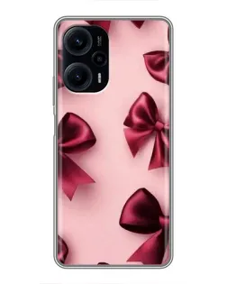 Чехол для Xiaomi POCO F5 с картинкой «Бордовый атлас»