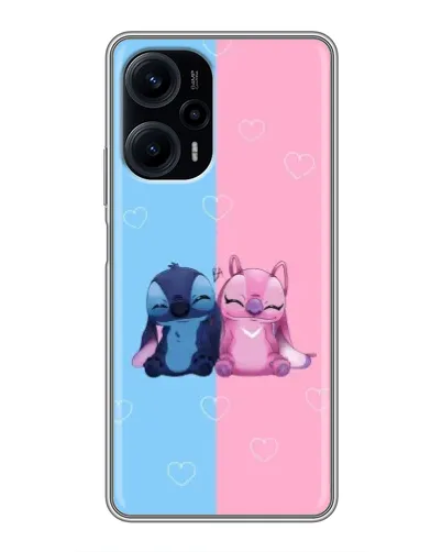 Чехол для Xiaomi POCO F5 с картинкой «Stitch и Angel Love» Чехол для Xiaomi POCO F5 с картинкой «Stitch и Angel Love»