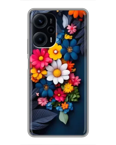 Чехол для Xiaomi POCO F5 с картинкой «Цветочная феерия»