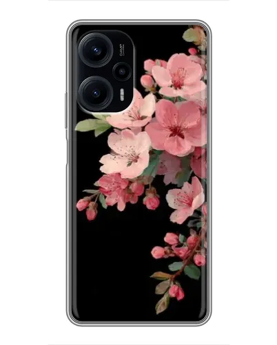 Чехол для Xiaomi POCO F5 с картинкой «Розовая ветка сакуры»