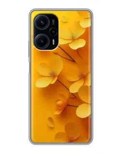 Чехол для Xiaomi POCO F5 с картинкой «Золотые лепестки» Чехол для Xiaomi POCO F5 с картинкой «Золотые лепестки»