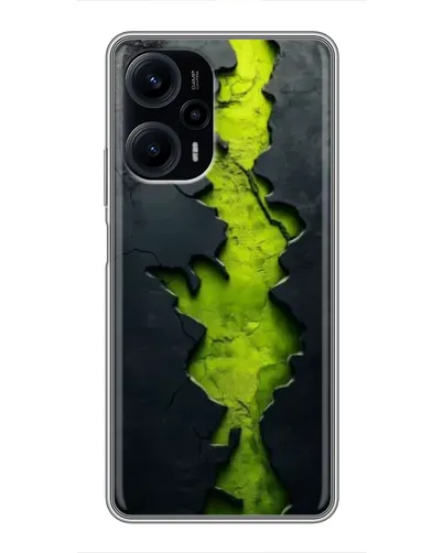 Чехол для Xiaomi POCO F5 с картинкой «Салатовый разлом скалы» Чехол для Xiaomi POCO F5 с картинкой «Салатовый разлом скалы»