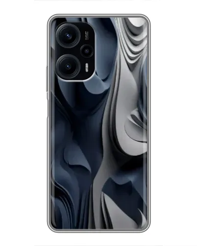 Чехол для Xiaomi POCO F5 с картинкой «Объемные синие складки» Чехол для Xiaomi POCO F5 с картинкой «Объемные синие складки»