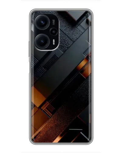 Чехол для Xiaomi POCO F5 с картинкой «Черные геометрические блоки» Чехол для Xiaomi POCO F5 с картинкой «Черные геометрические блоки»