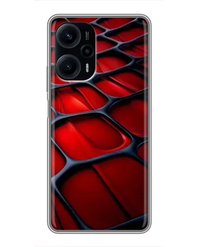 Чехол для Xiaomi POCO F5 с картинкой «Красная глянцевая сетка» Чехол для Xiaomi POCO F5 с картинкой «Красная глянцевая сетка»