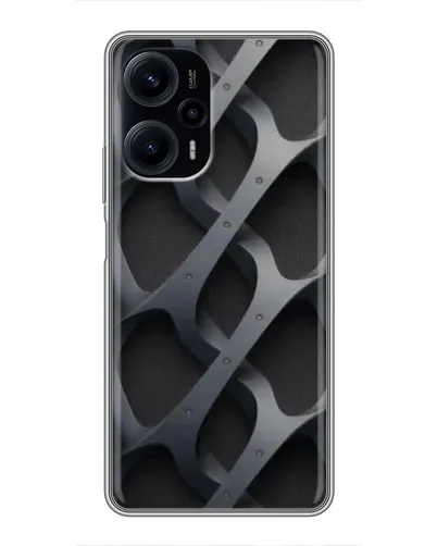 Чехол для Xiaomi POCO F5 с картинкой «Объемное серое плетение» Чехол для Xiaomi POCO F5 с картинкой «Объемное серое плетение»