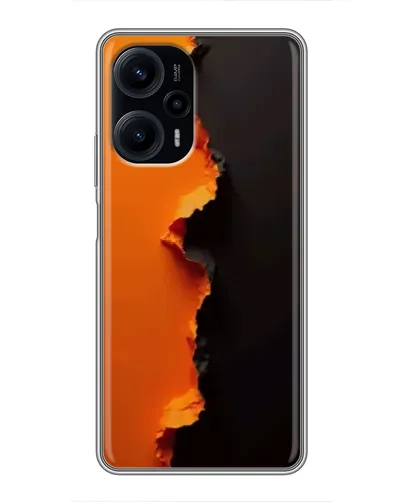 Чехол для Xiaomi POCO F5 с картинкой «Оранжевый разлом» Чехол для Xiaomi POCO F5 с картинкой «Оранжевый разлом»