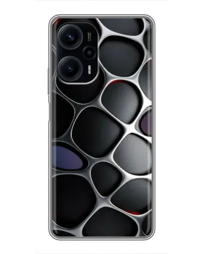 Чехол для Xiaomi POCO F5 с картинкой «Объемная темная решетка» Чехол для Xiaomi POCO F5 с картинкой «Объемная темная решетка»