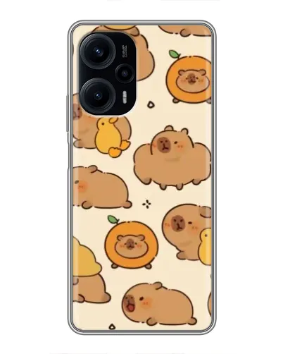 Чехол для Xiaomi POCO F5 с картинкой «Капибары с апельсинами» Чехол для Xiaomi POCO F5 с картинкой «Капибары с апельсинами»