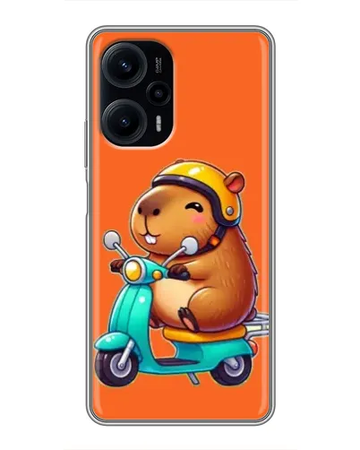 Чехол для Xiaomi POCO F5 с картинкой «Капибара на скутере» Чехол для Xiaomi POCO F5 с картинкой «Капибара на скутере»