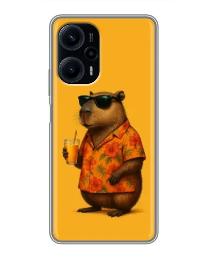 Чехол для Xiaomi POCO F5 с картинкой «Капибара на отдыхе» Чехол для Xiaomi POCO F5 с картинкой «Капибара на отдыхе»