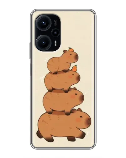 Чехол для Xiaomi POCO F5 с картинкой «Башня из капибар» Чехол для Xiaomi POCO F5 с картинкой «Башня из капибар»
