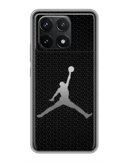 Чехол для Xiaomi POCO F6 Pro с картинкой «Jordan Dark Carbon»