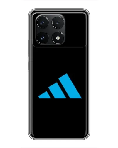 Чехол для Xiaomi POCO F6 Pro с картинкой «Adidas Cyan Logo» Чехол для Xiaomi POCO F6 Pro с картинкой «Adidas Cyan Logo»