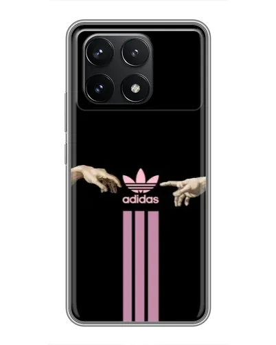 Чехол для Xiaomi POCO F6 Pro с картинкой «Adidas Hands» Чехол для Xiaomi POCO F6 Pro с картинкой «Adidas Hands»