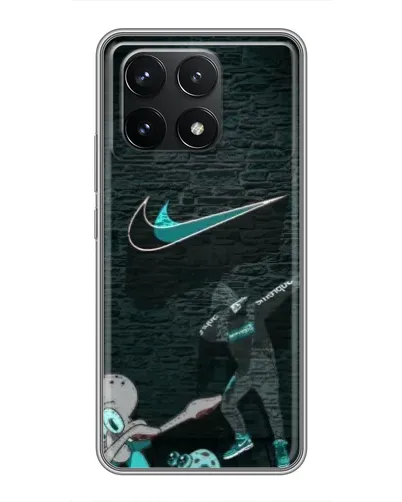 Чехол для Xiaomi POCO F6 Pro с картинкой «Спортивный арт Nike»