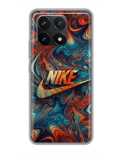 Чехол для Xiaomi POCO F6 Pro с картинкой «Nike в абстракции»