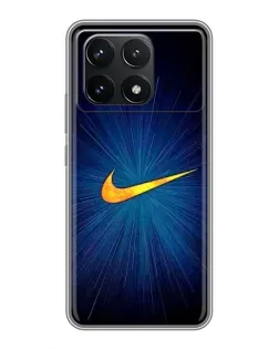 Чохол для Xiaomi POCO F6 Pro з картинкою «Синій пульс Nike»